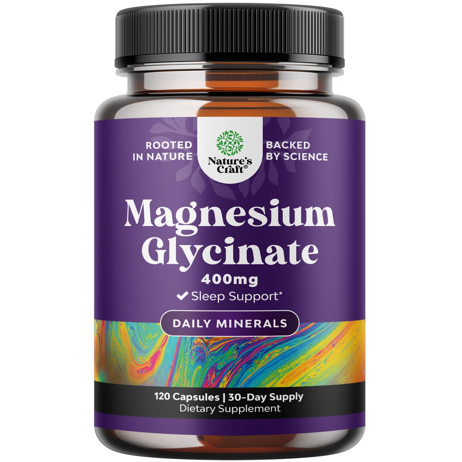 High Absorption Chelated Magnesium Glycinate 400mg (120 Vegan Capsules)