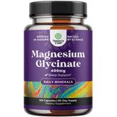 High Absorption Chelated Magnesium Glycinate 400mg (120 Vegan Capsules)