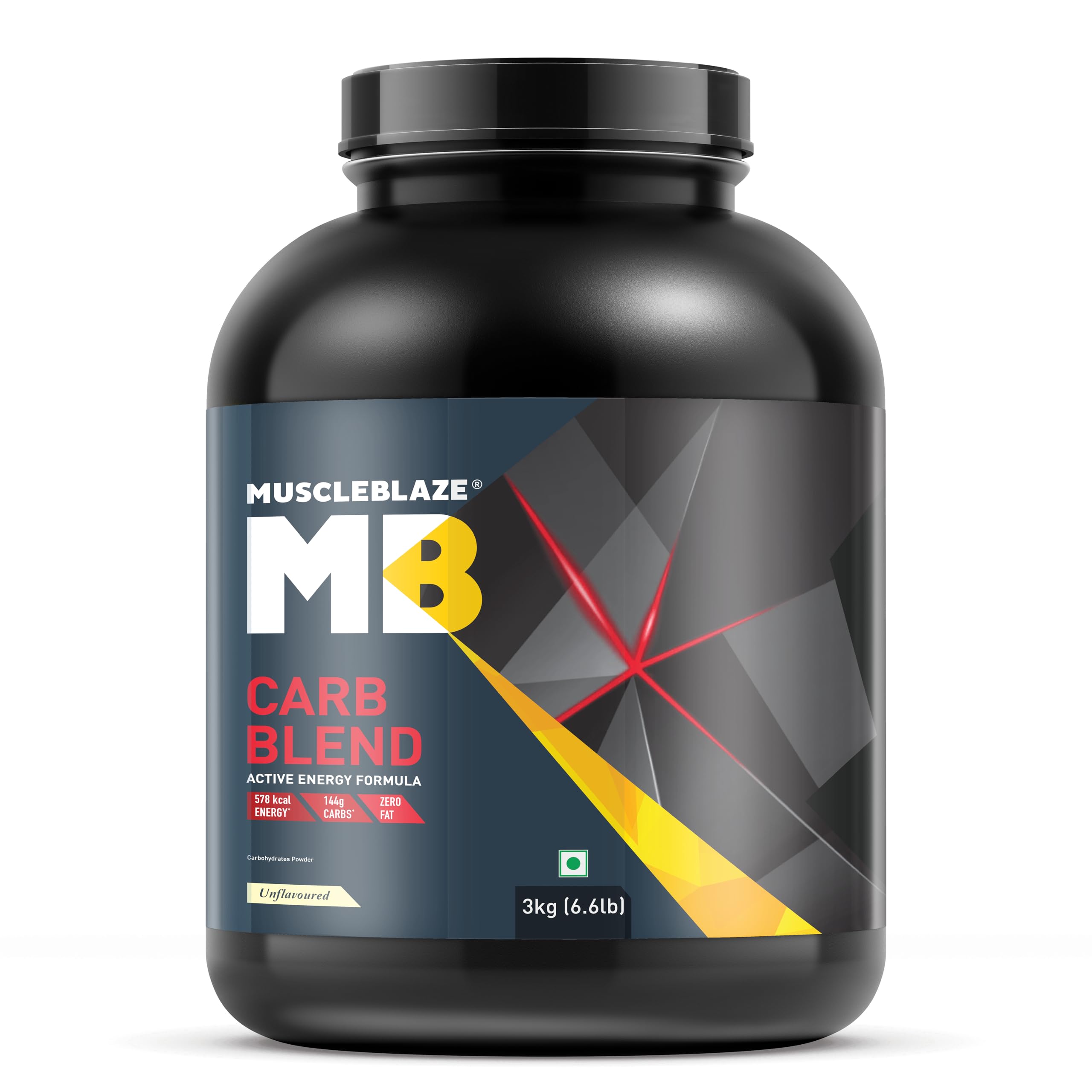 MuscleBlaze Carb Blend Powder 3Kg | Active Energy Formula