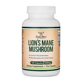 Double Wood Lions Mane Mushroom Capsules - Brain Support & Immune Health - 120 Count