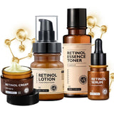 Anti-Aging Retinol Face Cream Set 4PCS - Complete Skincare Routine for Youthful Skin