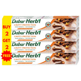 Dabur Herbal Cavity Protection Clove Toothpaste - 4x100g Family Pack