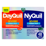 Vicks DayQuil & NyQuil SEVERE Combo - Max Strength Cold & Flu Relief (48ct)