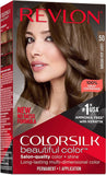 Revlon ColorSilk with Bond Repair Complex, Permanent Hair Color, 100% Gray Coverage, Ammonia Free Hair Dye, Vegan Keratin, 50 Light Ash Brow