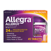 Allegra Adult 24 Hour Allergy Relief Tablets - 45 Count Fast-Acting Antihistamine