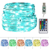 Fairy String Lights, 10m 100 LED Rainbow Twinkle Lights with Timer & Remote Control for Bedroom, Wedding, Christmas Tree, Halloween, Party Decor