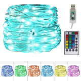 Fairy String Lights, 10m 100 LED Rainbow Twinkle Lights with Timer & Remote Control for Bedroom, Wedding, Christmas Tree, Halloween, Party Decor