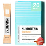 Humantra Lychee Hydration Packets | Zero Calorie Electrolyte Powder with Immune & Metabolic Support