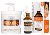 Advanced Clinicals Vitamin C Skin Care Set - Brightening Cream & Serum for Dark Spots (16 oz)