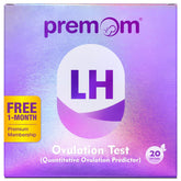 Premom Semi-Quantitative Ovulation Test Kit with Digital Reader & 20 LH Strips