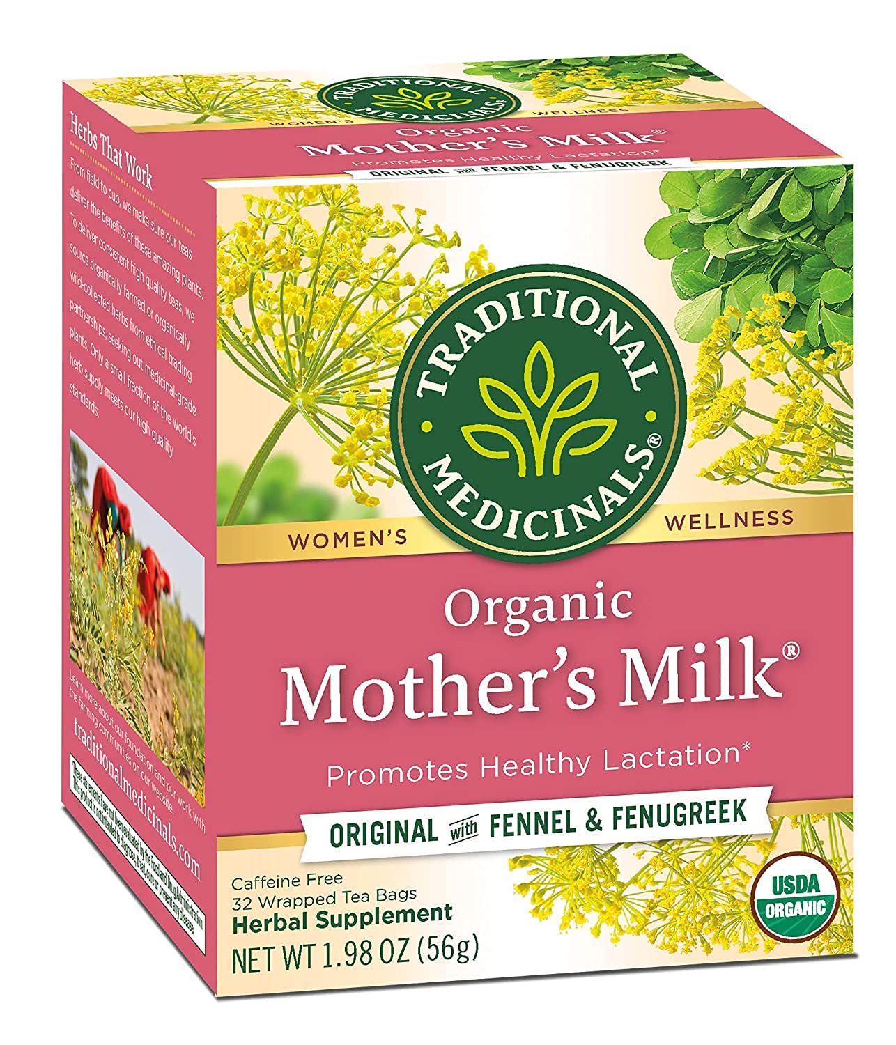 Traditional Medicinals Organic Mother's Milk Women's Tea - 32 Count - Promotes Healthy Lactation