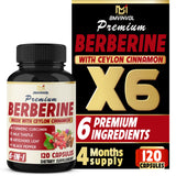 BMVINVOL Premium Berberine HCL, 7600mg - Intensive Liver Support Supplement