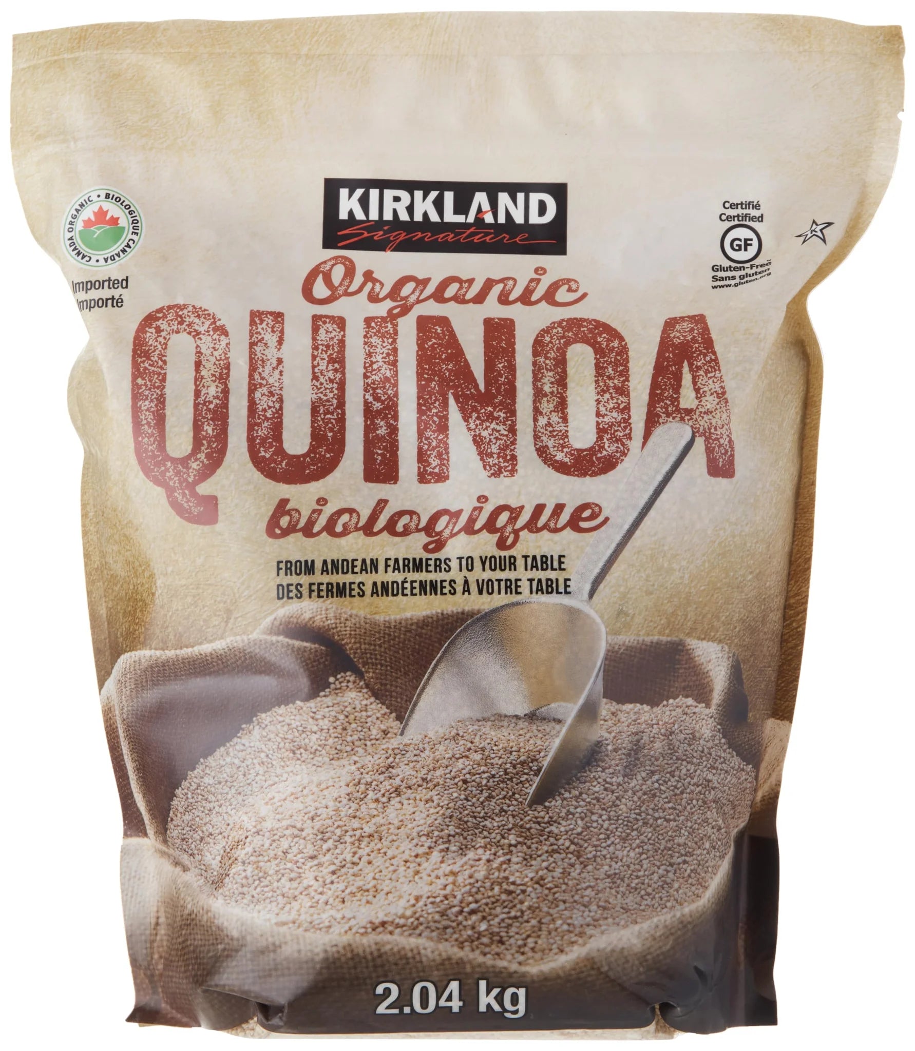 Kirkland Signature Organic Andean Quinoa - Gluten-Free, 4.5 lbs