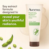 Aveeno Positively Radiant Skin Brightening Exfoliating Daily Facial Scrub With Moisture 7 Oz