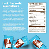 Unreal Coconut Bars Dark Chocolate – 4.2 oz – Dark Chocolate Covered Coconut Snack