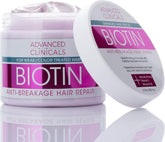Advanced Clinicals Biotin Anti-Breakage Hair Mask: Strengthen & Repair (355ml)