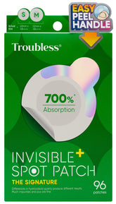 Troubless Invisible Pimple Patch Signature - Hydrocolloid Spot Treatment for Nighttime Use, 96 Patches