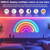 Cozylady RGBIC Neon LED Strip Lights - Smart Flexible Neon Rope with Music Sync