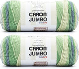 "Caron Jumbo Ombre Yarn - Lake Mist (2-Pack)"