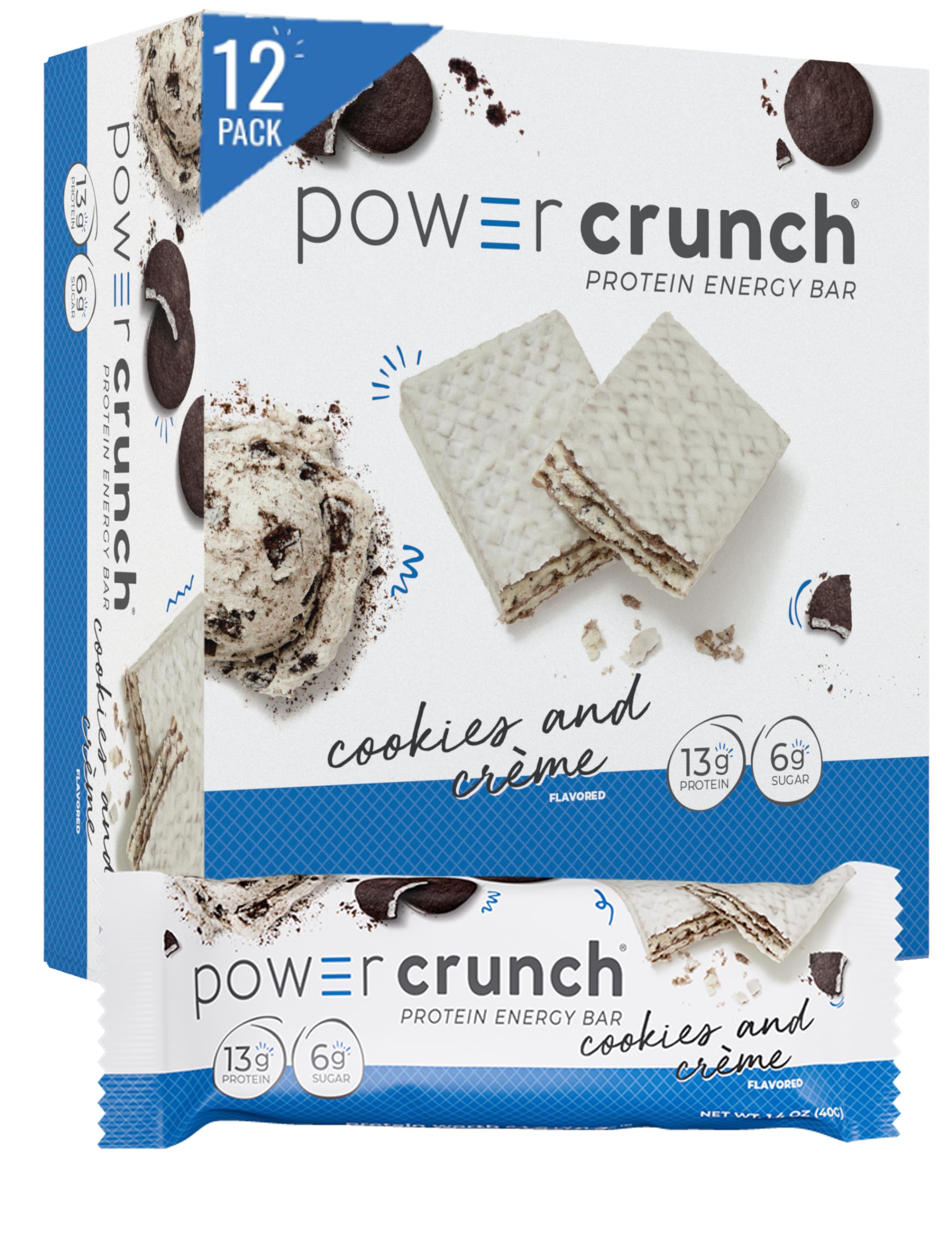 Power Crunch Protein Bar - Cookies and Cream - High Protein Snack