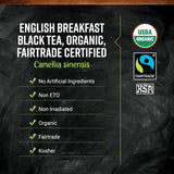 Organic English Breakfast Black Tea - Frontier Co-op 1lb Bulk - Robust, Malty Flavor for Daily Brew