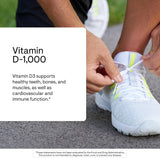 THORNE Vitamin D3 Supplement - Supports Healthy Bones, Teeth Muscles, Cardiovascular & Immune Function - Gluten, Dairy & Soy-Free - 1,000 IU - 90 Capsules