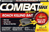Combat 12-Month Roach Killing Bait - Small Roach Bait Station (18 Count, 0.64oz Each)