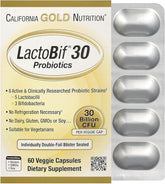 LactoBif® 30 Probiotics - 30 Billion CFU Veggie Capsules (60 Count)