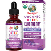 MaryRuth's USDA Organic Elderberry Liquid Drops for Kids | Immune Support | Vegan & Gluten-Free | 1oz