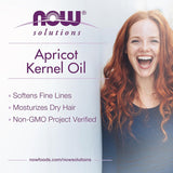 Now Solutions زيت نواة المشمش 16 أونصة سائلة 473 مل مرطب مغذٍ