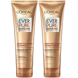 L’Oréal Paris EverCreme Sulfate Free Shampoo & Conditioner Kit - Triple Action Hydration for Dry, Brittle or Color-Treated Hair with Apricot Oil - 8.5 Ounce, Set of 2