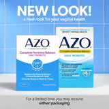 AZO Complete Feminine Balance Daily Probiotic for Vaginal Health, 60 Capsules