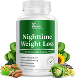 DR. Vitamin Nighttime Fat Burner: Lose Weight While You Sleep, Appetite Suppressant & Metabolism Booster for Men & Women, Sleep Support, 30 Capsules
