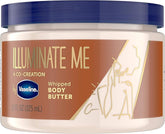 Vaseline Illuminate Me Whipped Body Butter for Melanin-Rich Skin - 24HR Moisturization, 11 oz