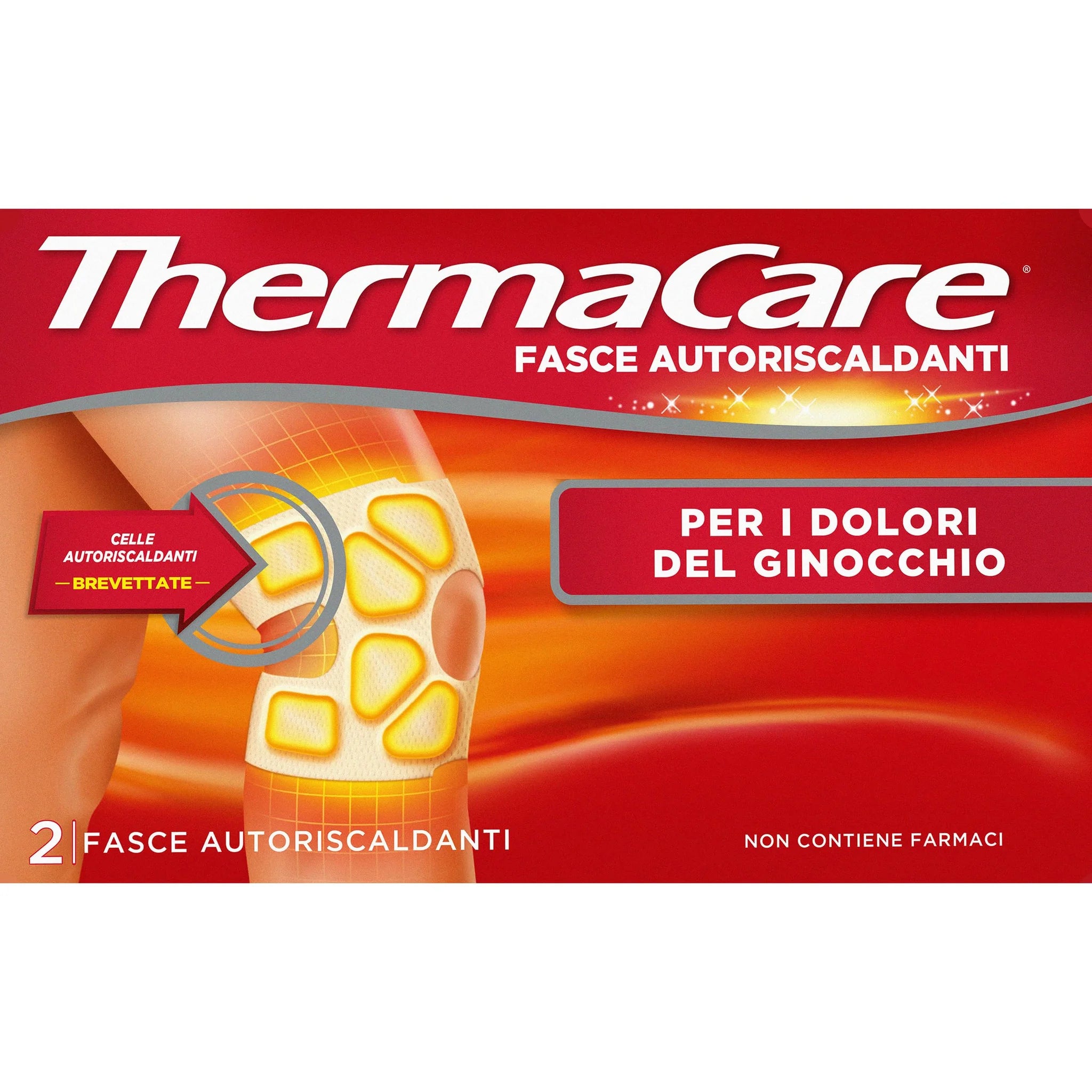 ThermaCare Knee Support Bands with Heat Therapy - 2 Pack for Joint Relief