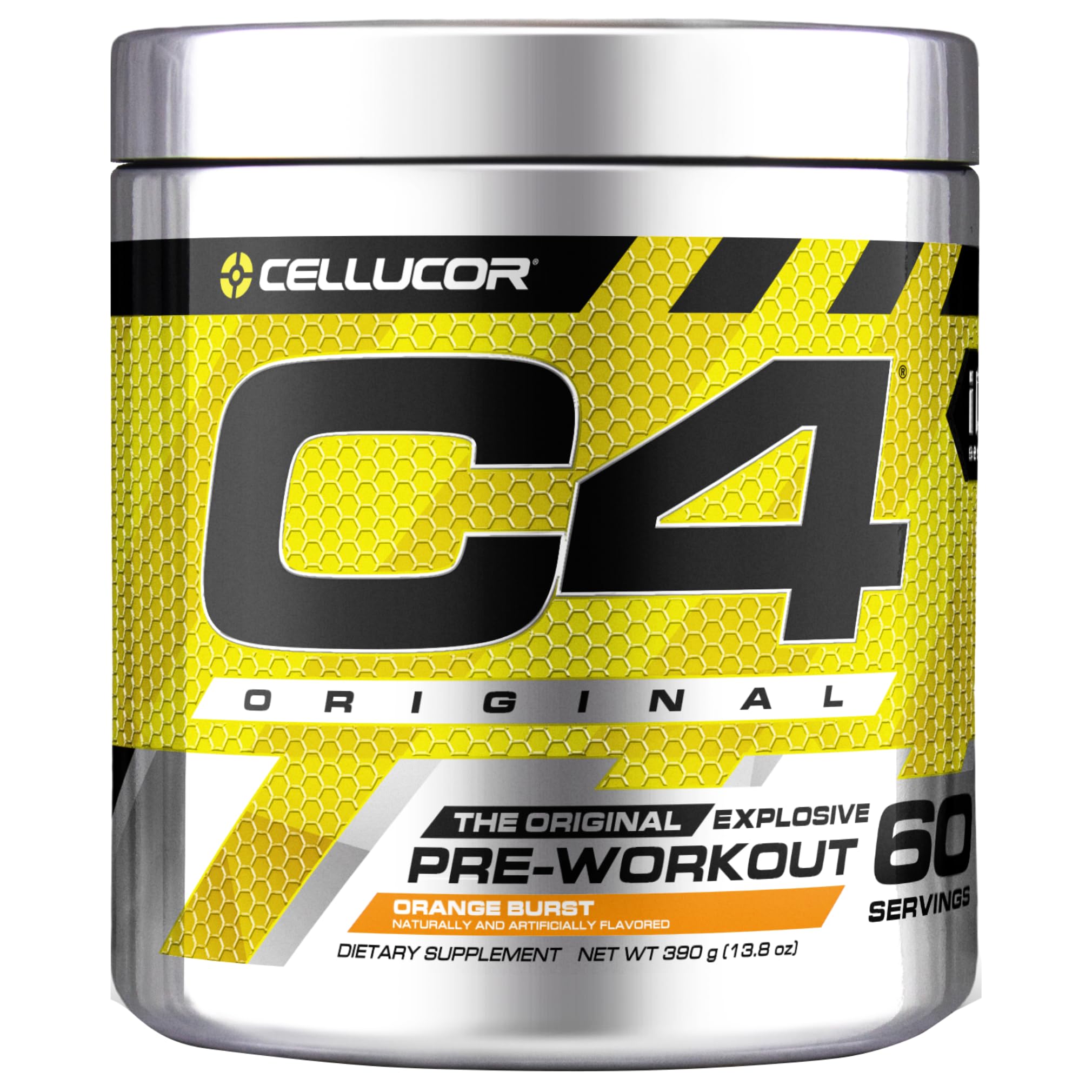 CELLUCOR C4 Original The Original Explosive Pre-Workout – Orange Burst, 60 Servings