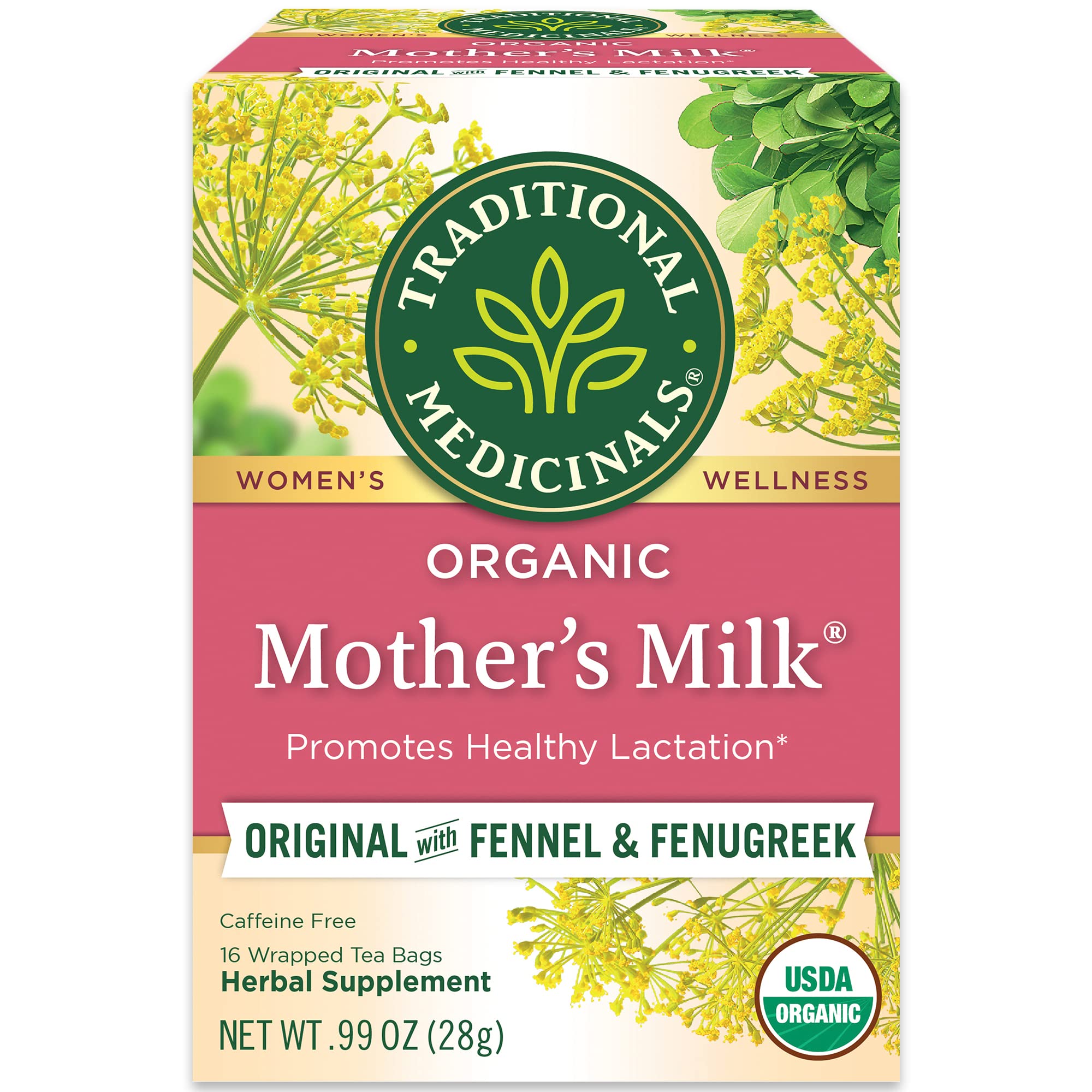 Traditional Medicinals Mother's Milk Tea - 16 Count - Herbal Lactation Support