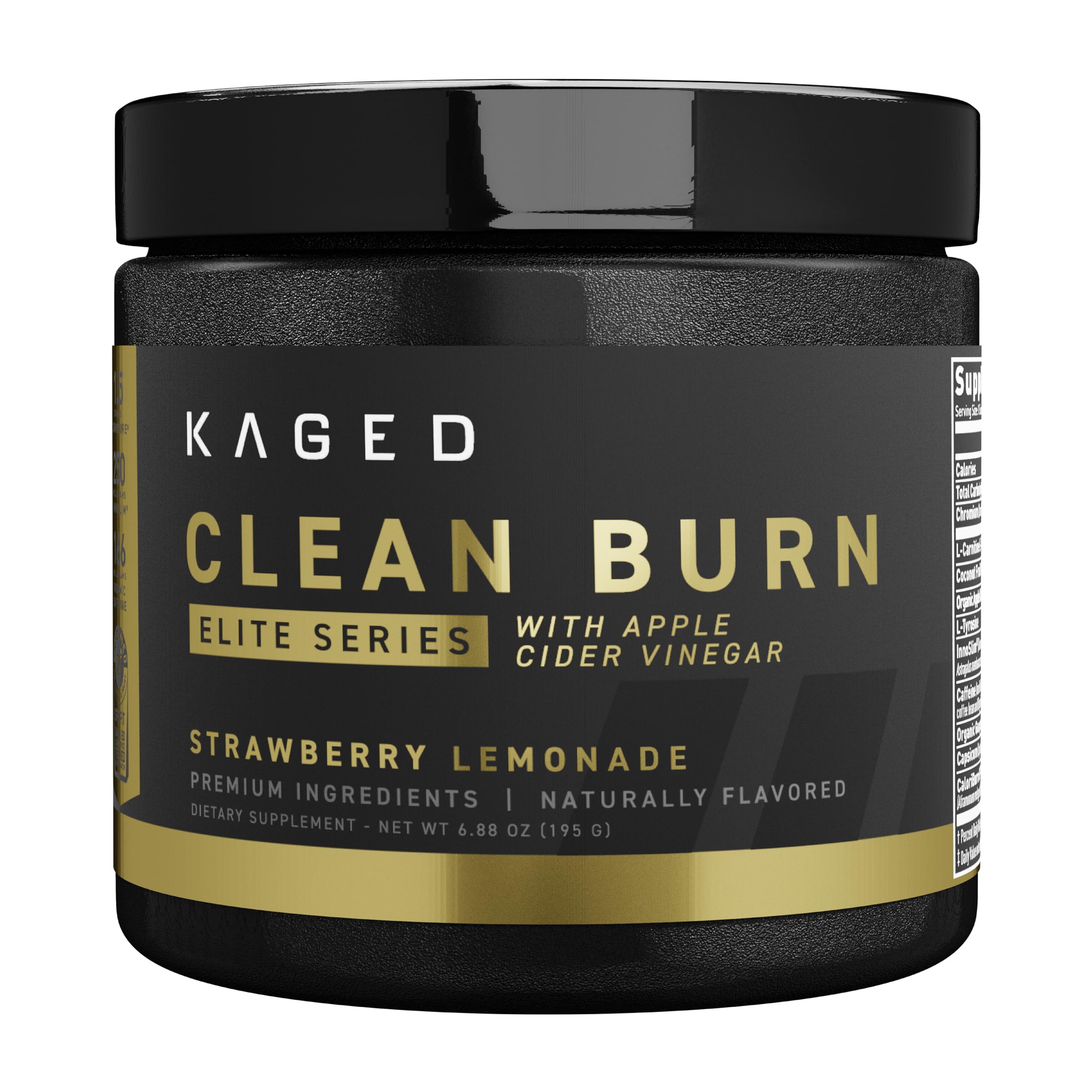 Kaged Clean Burn Elite Strawberry Lemonade - Advanced Sports Drink Mix