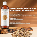 100% Pure Rice Bran Oil - 4 fl. oz. Carrier Oil for Skin & Hair
