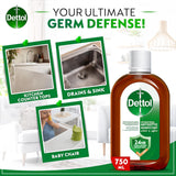 Dettol Antiseptic Disinfectant Liquid Kills 99.9% Germs 2x 750ml + 500ml