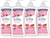 St. Ives Smoothing Hand & Body Lotion (Rose & Argan Oil) - 4 x 21 oz