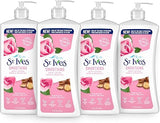 St. Ives Smoothing Hand & Body Lotion (Rose & Argan Oil) - 4 x 21 oz