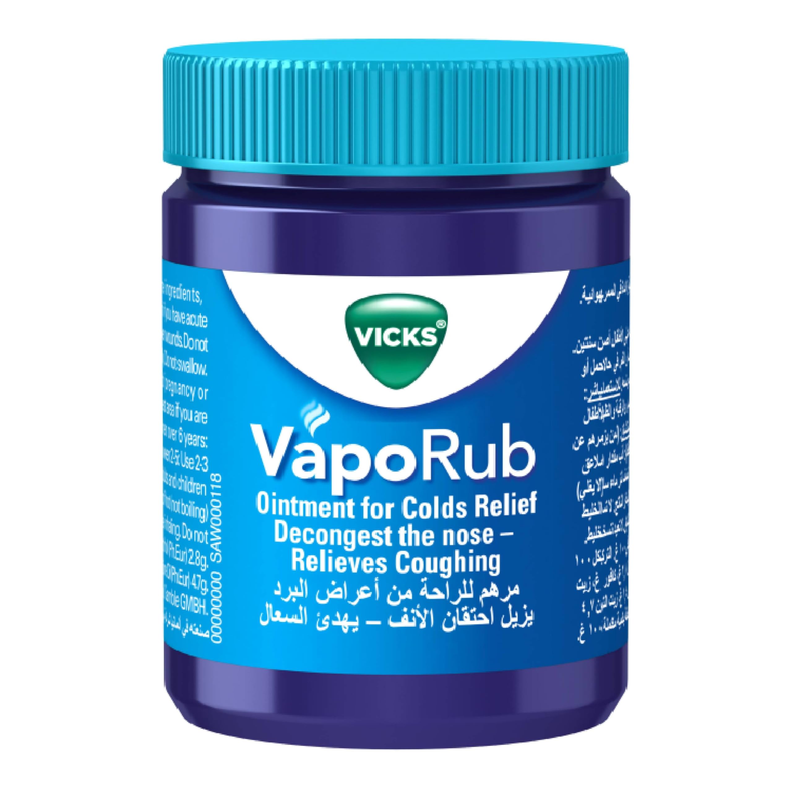 Vicks VapoRub Topical Ointment - 100g Jar - Cold & Cough Relief