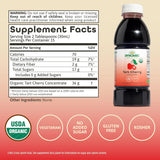 عصير توت الكرز العضوي المركز من Dynamic Health - ٤٧٣ مل غير مُحلى ١٠٠٪ خالص