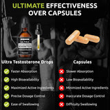 مكمل لتعزيز التستوستيرون للرجال - مكملات صحية للرجال والنساء - مكمل يحتوي على Tongkat Ali + Tribulus Terrestris لتحسين الصحة الجنسية للرجال - يدعم التعافي العضلي وزيادة الطاقة