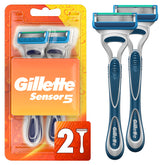 Gillette Sensor 5 Men's Disposable Razors - 2 Count