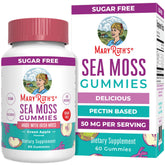 MaryRuth Organics Sea Moss Gummies - Sugar Free, Irish Sea Moss for Gut Health and Immune Support - 60 Count