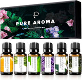 Pure Aroma Essential Oils 100 Therapeutic Grade Oils Kit Top 6 Aromatherapy Oils Gift Set 6 Pack 10mleucalyptus Lavender Lemon Grass Orange Peppermint Tea Tree