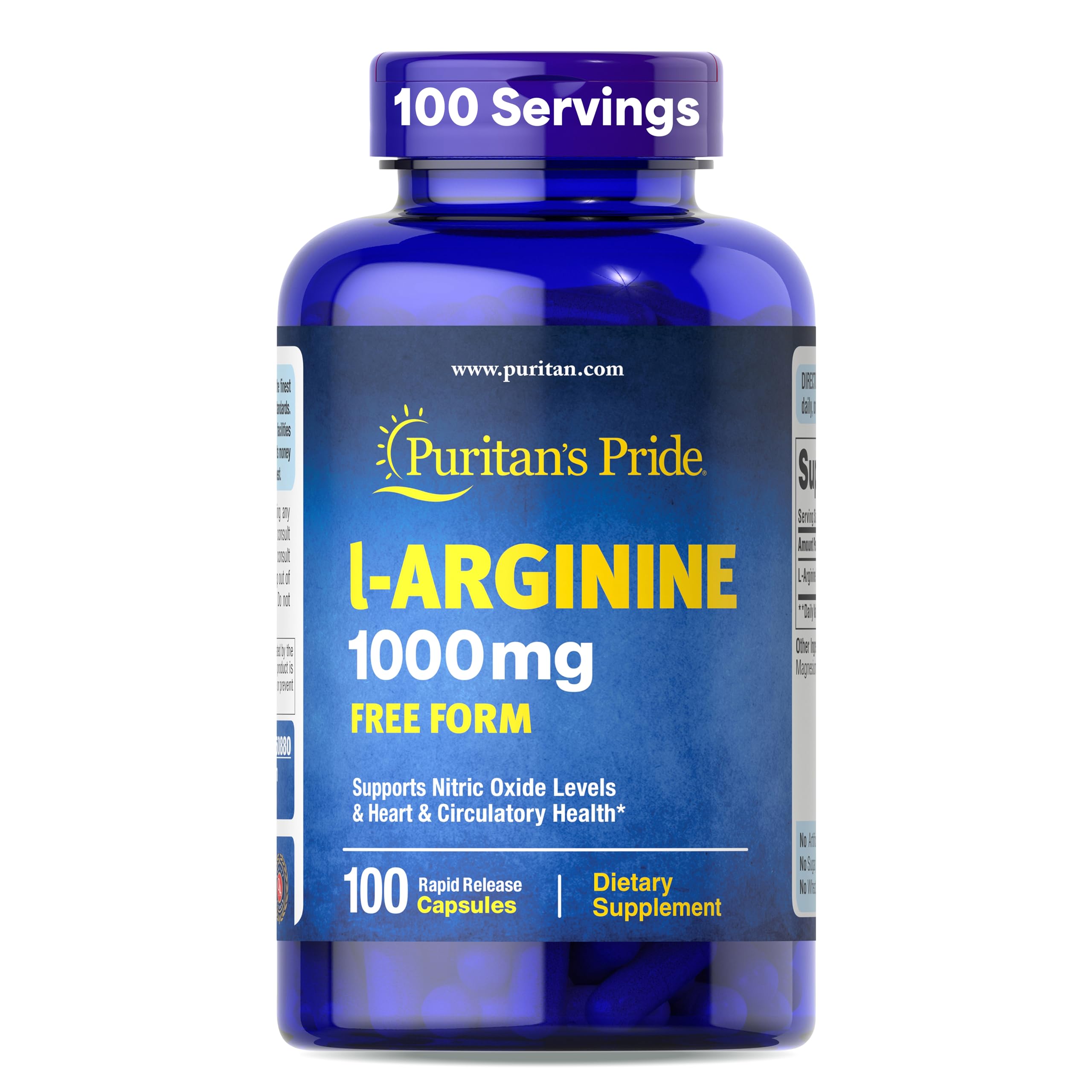 Puritan's Pride L-Arginine - Cardiovascular & Performance