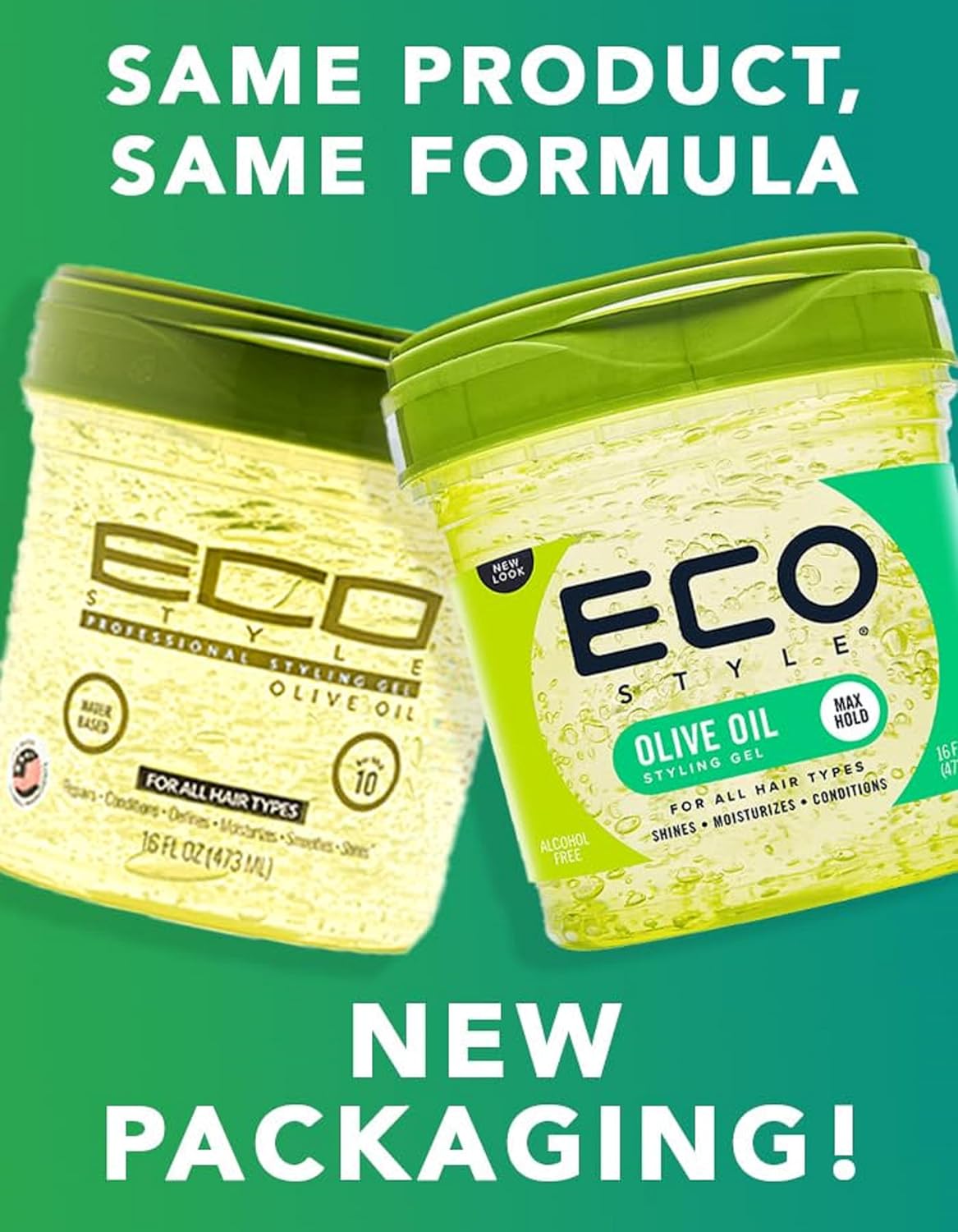 Eco Styler Professional Styling Gel, Olive Oil, Max Hold 10, 16 Oz